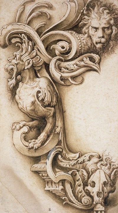 Rouleau grotesque - Jacopo Ligozzi